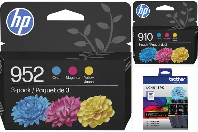 Detailed view of Best 3-Pack Ink Cartridges: Vibrant Prints, Great Value