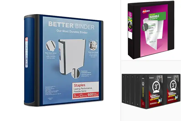 Detailed view of Best 600 Sheet Binders: Top 10 Durable & Spacious Organizers