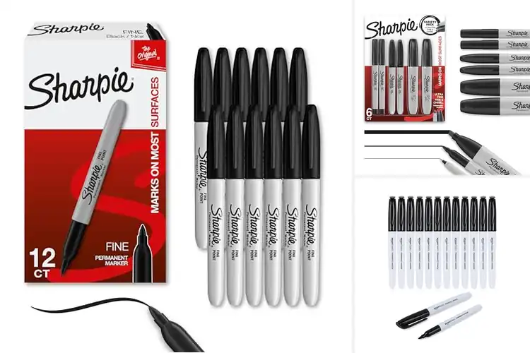 Detailed view of Best Black Permanent Markers