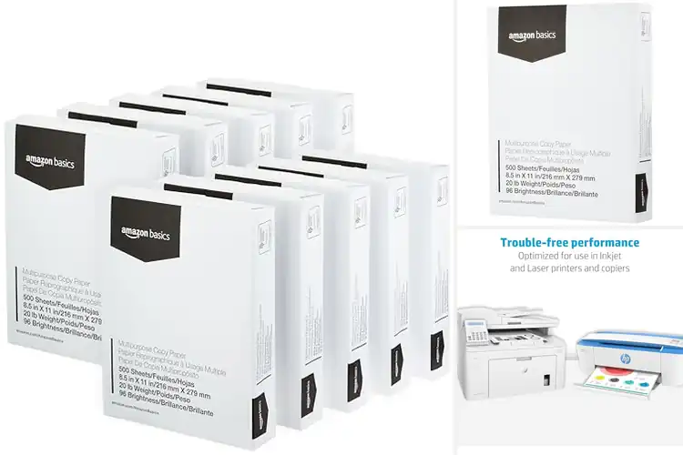 Detailed view of Best Bright White Copy Paper 96 GE: Jam-Free, Crisp Prints