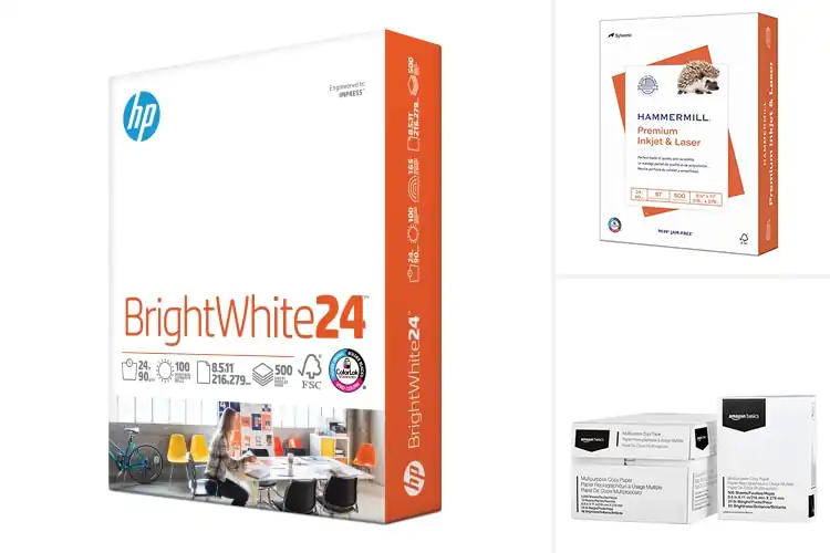 Detailed view of Best Bright White Papers