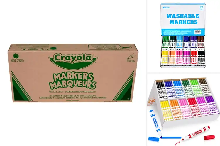 Detailed view of Best Classroom Markers: Vibrant, Washable Fun