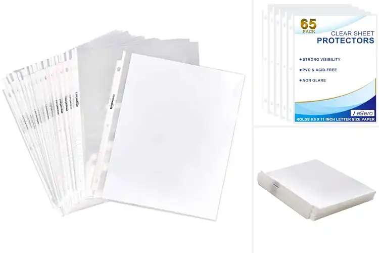 Detailed view of Best Clear Sheet Protectors