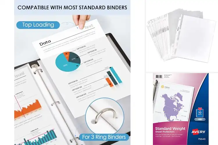 Detailed view of Best Clear Top Load Sheet Protectors