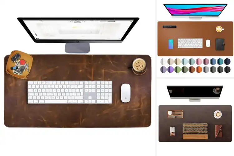 Detailed view of Best Leather Desk Mats : Elevate Your Workspace
