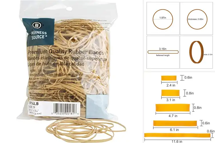 Detailed view of Best Natural Rubber Bands