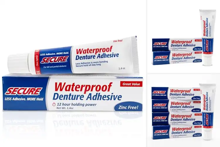 Detailed view of Best Secure Adhesives: Enjoy All-Day Denture Confidence
