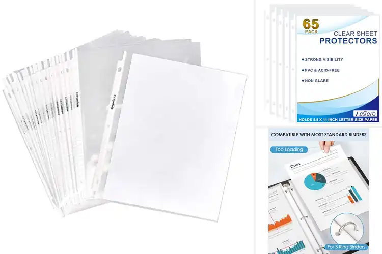 Detailed view of Best Sheet Protectors for 3 Ring Binders