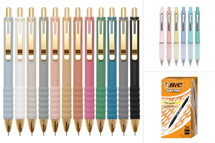 Detailed view of Best Soft Grip Ballpoint Pens