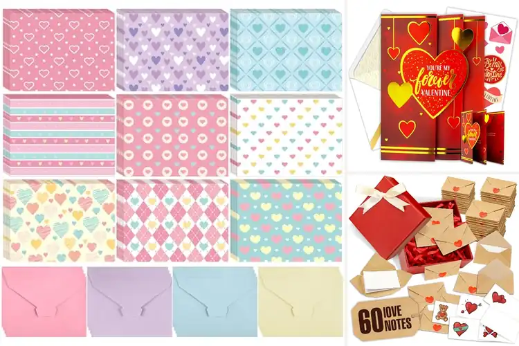 Detailed view of Best Valentines Card Sets With Envelopes