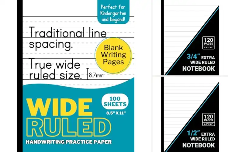 Detailed view of Best Wide Ruled Lines: Top Notebooks for Neat, Easy Writing