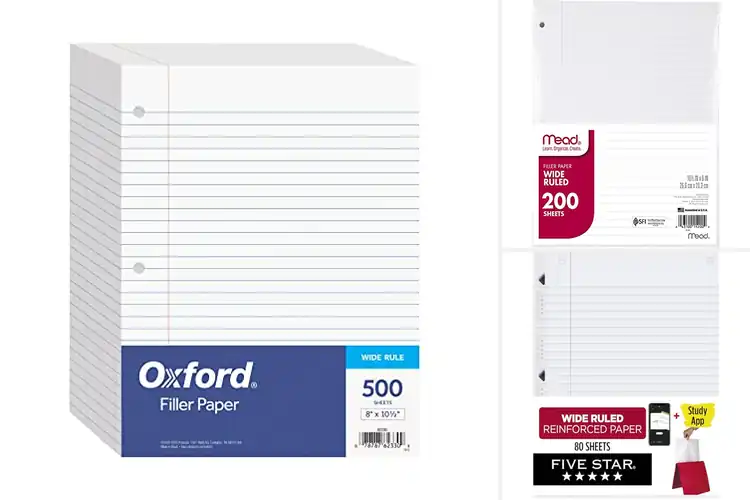 Detailed view of Best Wide Ruled Paper Packs: Top Picks for Neat Writing